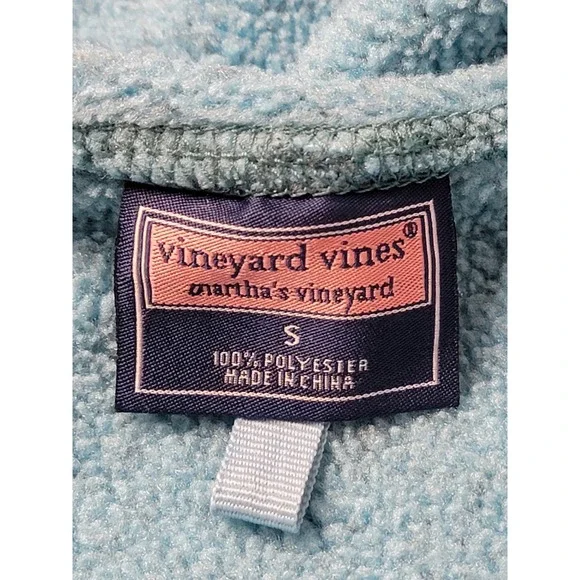 Vineyard Vines Women's Fleece Hoodie Jacket Full Zip Blue Size S - Picture 4 of 11